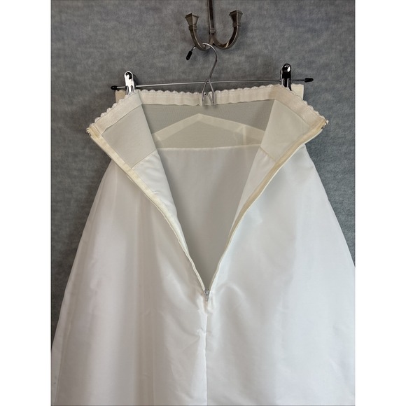 Vintage Crinoline Full Maxi Slip S/XS Petticoat White Bridal Layered Zipper - Picture 5 of 16